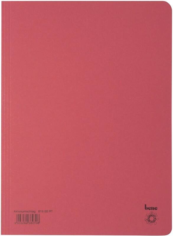 Bene Mappe DIN A4 Rot Manila Recycled 250 g/m² 250 g/m²