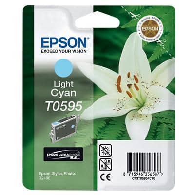 Epson T0595 Original Tintenpatrone C13T05954010 Hellcyan