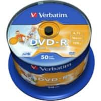 Verbatim DVD-R Spindel Bedruckbar 16 x 4.7 GB 50 Stück