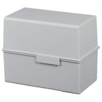 HAN Karteikartenbox DIN A6 400 Karten Lichtgrau 16,5 x 9,6 x 12,8 cm
