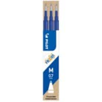 Pilot FriXion Ball/Clicker Refill Tintenrollermine Blau Mittel 0,4 mm Nachfüllbar 3 Stück