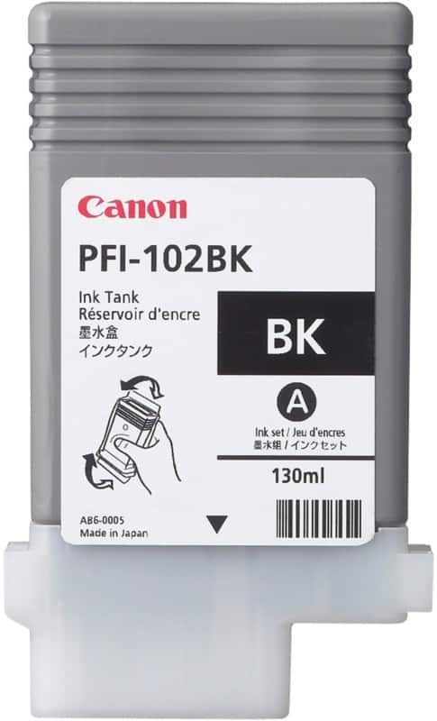 Canon PFI-102BK Original Tintenpatrone Schwarz