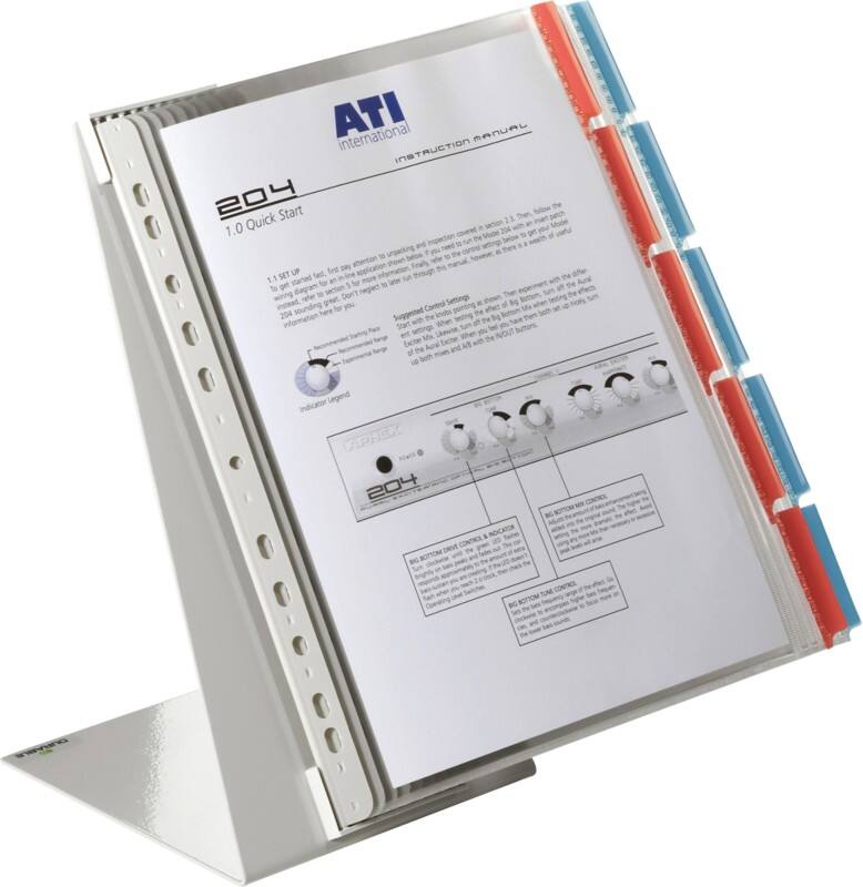 DURABLE FUNCTION Sichttafelsystem 10 Flächen DIN A4 Tischbefestigung PVC (Polyvinylchlorid) Farbig sortiert