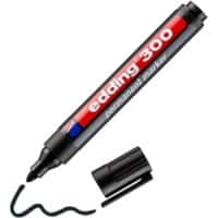edding 300 Rundspitze Permanentmarker Mittel Rundspitze 3 mm Schwarz Nachfüllbar