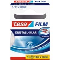 tesa Klebefilm tesafilm Kristall-Klar 57315 Transparent 15 mm (B) x 10 m (L) PP (Polypropylen)