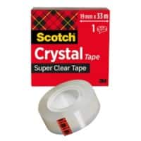 Scotch Klebeband Crystal Clear 600 Transparent 19 mm x 33 m Acryl