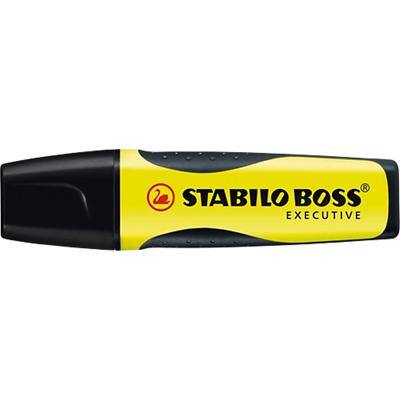 STABILO Boss Executive Textmarker Gelb Breit Keilspitze 2-5 mm