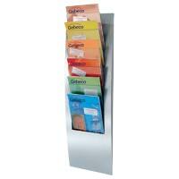 Kerkmann Varia DIN A4 Wandprospekthalter Silber 6507 31 x 10 x 102 cm