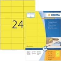 HERMA 4406 Multifunktionsetiketten SuperPrint Gelb Rechteckig 2400 Etiketten pro Packung