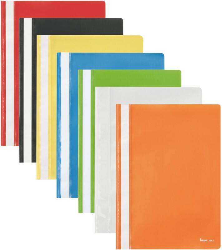 Bene Schnellhefter DIN A4 Farbig sortiert Polypropylen 25 Stück