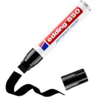 edding 850 Keilspitze Permanentmarker Extra Breit Keilspitze 5 - 18 mm Schwarz Nachfüllbar