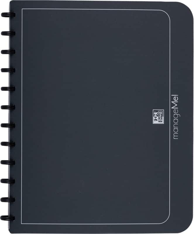 OXFORD Ringmappe Vario-Zipp DIN A4 Anthrazit PP (Polypropylen) 26,5 x 2,1 x 31 cm