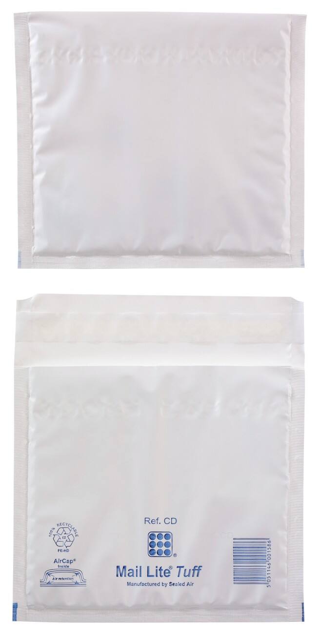 Mail Lite Tuff® Luftpolster-Versandtaschen CD 180 (B) x 160 (H) mm Abziehstreifen Weiß 100 Stück