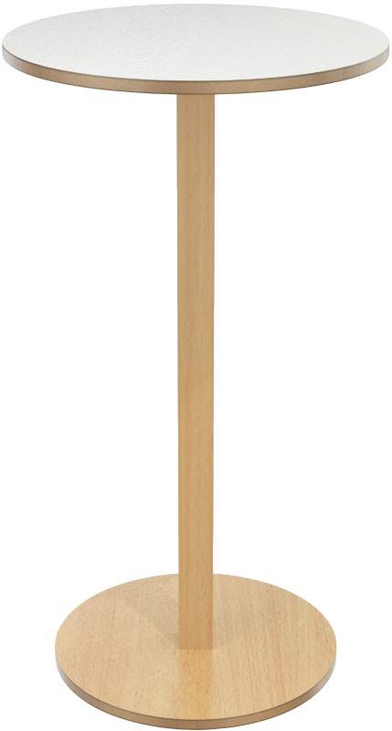meet powered by PAPERFLOW Stehtisch WOODY MDF (Mitteldichte Faserplatte) Weiß 600 x 600 x 1.100 mm