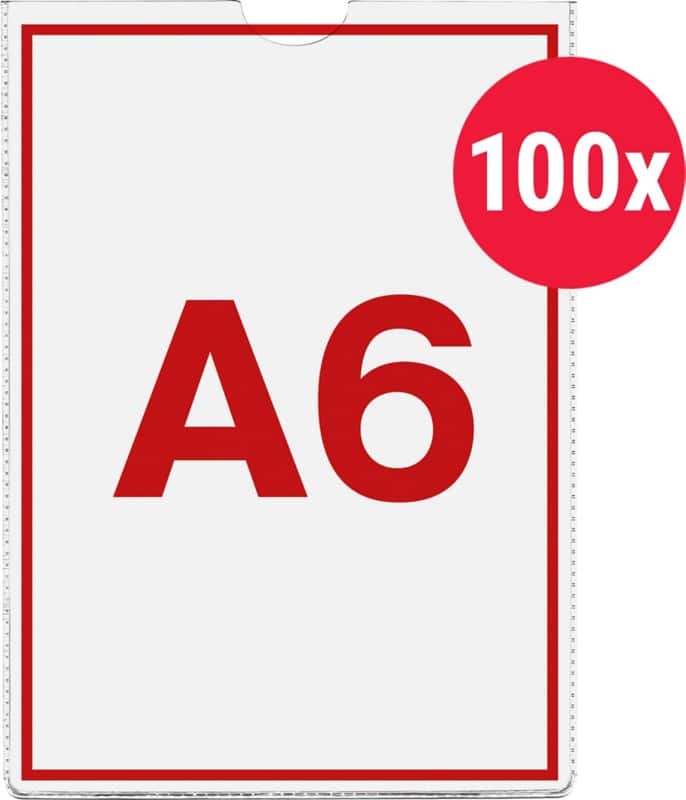 Esselte Pocket Kartenhülle  DIN A6 Glasklar Transparent 120 Mikron PP (Polypropylen) 100 Stück