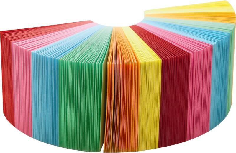Folia Haftnotizenwürfel 90 x 90 mm Farbig sortiert 700 Blatt