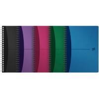 Oxford Office Urban Mix A5 Spiralbindung Farbig sortiert PP Cover Notizbuch liniert 90 Blatt