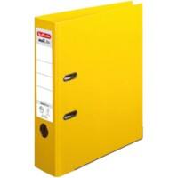 herlitz maX.file Protect plus Ordner DIN A4 80 mm Gelb 2 Ringe Pappkarton, PP (Polypropylen) Texturiert
