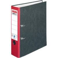 herlitz maX.file Ordner DIN A4 80 mm Rot 2 Ringe Pappkarton Wolkenmarmor Hochformat