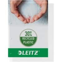 Leitz Prospekthüllen DIN A4 Genarbt Transparent 130 Mikron PP (Polypropylen) Oben und links 11 Löcher 4784 100 Stück