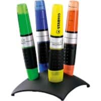 STABILO LUMINATOR Textmarker Farbig sortiert Breit Keilspitze 2-5 mm 4 Stück