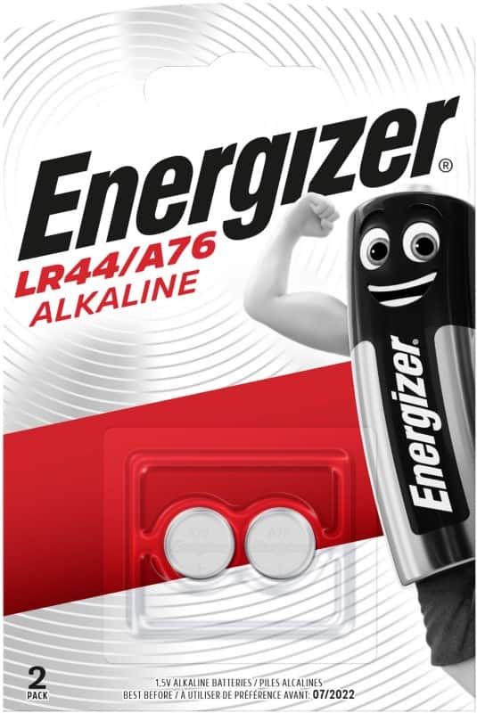 Energizer Knopfzelle A76 LR44 1,5 V Alkali 2 Stück