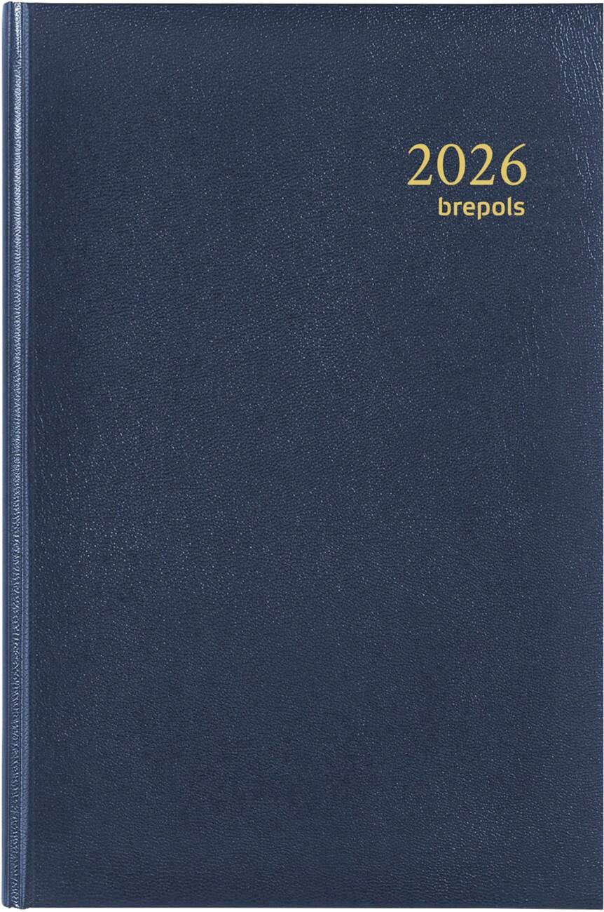 Brepols Saturnus Luxe Lima Terminplaner 2026 Spezial 1 Tag / 1 Seite Deutsch, Englisch, Französisch, Niederländisch Blau