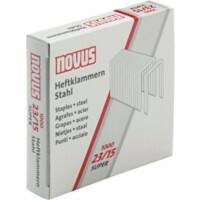 Novus 23/15 Heftklammer für Büroheftgerät 042-0044 Silber 1000 Stück