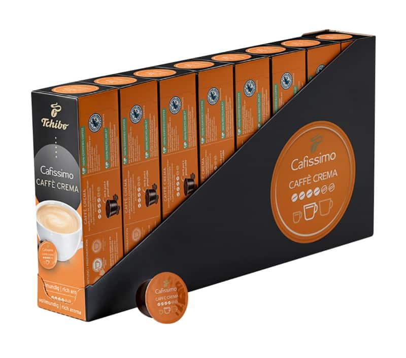Tchibo Cafissimo Caffè Crema vollmundig Kaffeekapseln 80 Stück à 7.6 g