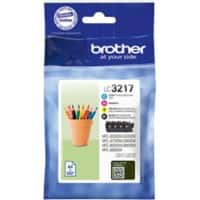 Brother LC-3217 Original Tintenpatrone LC3217VAL Schwarz, cyan, magenta, gelb 4 Stück Multipack