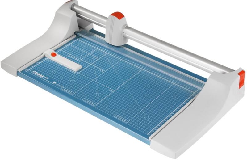 Dahle Professional Rollenschneidemaschine DIN A3 510 mm Selbstschärfendes Stahl-Rundmesser Blau 35 Blatt