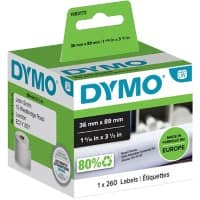 DYMO 1983172 Adressetiketten Authentisch Schwarz auf Weiß 89 x 36 mm 260 Etiketten