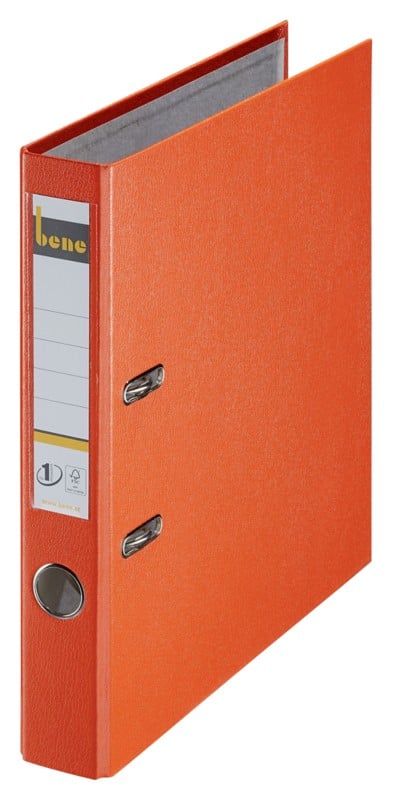 Bene No.1 Power Schmal Ordner DIN A4 52 mm Orange 2 Ringe 291600 Kunststoff Hochformat