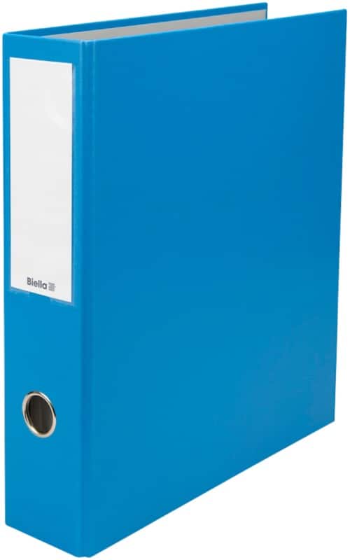Biella Dinor-Quator Breit Doppelordner DIN A4 70 mm Blau 4 Ringe 12644705U Pappkarton, PP (Polypropylen)