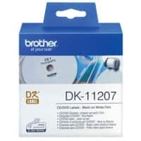 Brother CD-/DVD-Etiketten DK11207 58 mm Weiß
