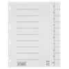 Bene Trennblätter 97300 DIN A4 Weiß 6 Löcher 250 g/m² Recyclingkarton 1 bis 10 100 Stück