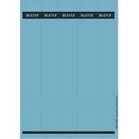 Leitz PC-beschriftbare Selbstklebende Rückenschilder 1688 Lang Für Leitz 1050 Qualitäts-Ordner Blau 39 x 285 mm 125 Stück