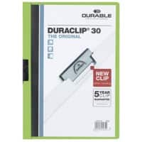 DURABLE Duraclip Klemmmappe 30 Blatt DIN A4 Grün