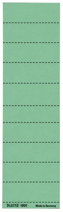 Leitz Alpha Hängerregisteretiketten Kunststoff Grün 6 x 2,1 cm Alpha 100 Stück
