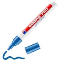 edding 750 Permanent Lackmarker Blau Mittel Rundspitze 2-4 mm