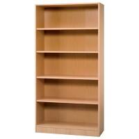 Hammerbacher Melaminharzbeschichtete Spanplatte Regal 4 Fachböden 1.000 x 400 x 2.004 mm Braun Buche
