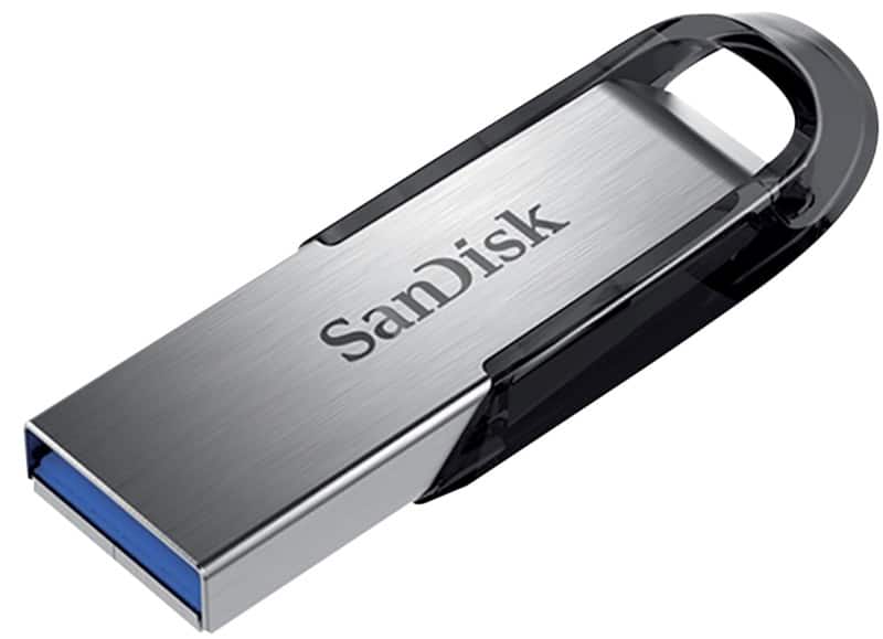 SanDisk USB-Stick USB 3.0 Ultra Flair 64 GB Schwarz, Silber