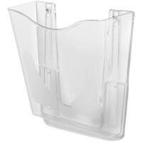 Deflecto DIN A4 Prospektständer Wandmontiert Transparent CP078YTCRY 25,6 x 10 x 26,1 cm CP078YT