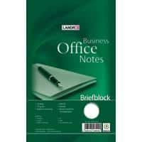 LANDRÉ Office A5 Oben gebunden Grüner Pappcover Notizblock einfarbig 50 Blatt