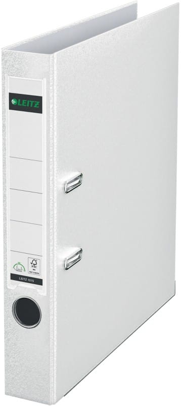 Leitz 180° Schmal Ordner DIN A4 52 mm Weiß 2 Ringe 1015 Kunststoff Glatt Hochformat