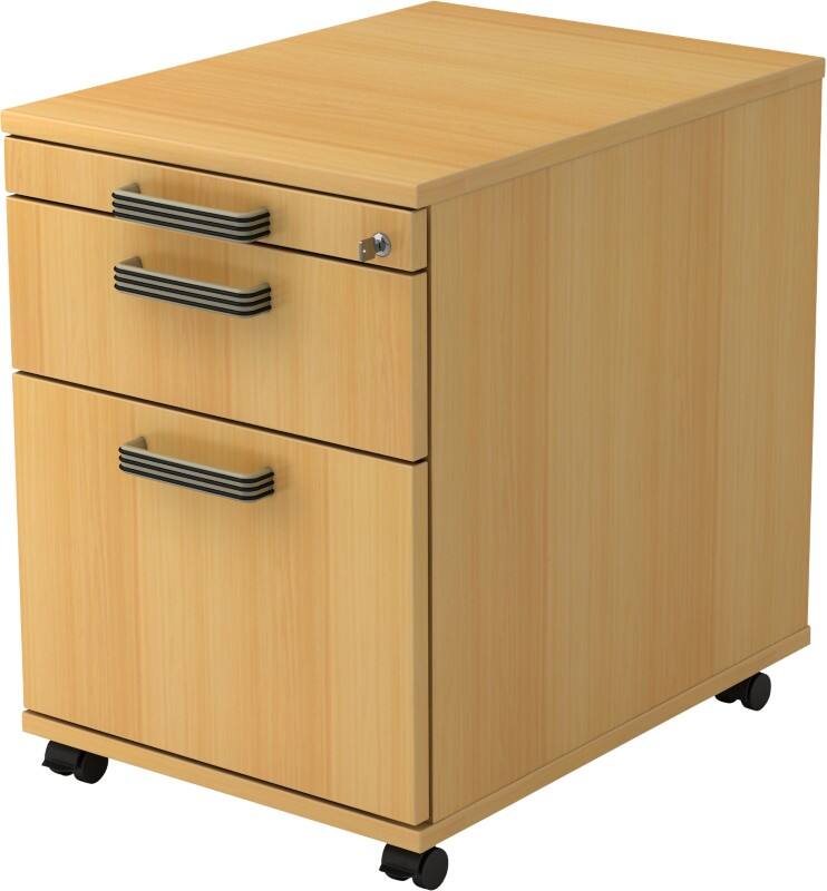 Hammerbacher Rollcontainer AC20 Buche 428 x 580 x 590 mm