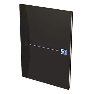 OXFORD Office Essentials Notizbuch DIN A4 Kariert Gebunden Pappe Weiß Perforiert 192 Seiten 96 Blatt