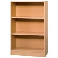 Hammerbacher Melaminharzbeschichtete Spanplatte Regal 2 Fachböden 800 x 400 x 1.270 mm Braun Buche