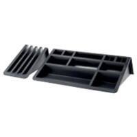 helit The Butler Schreibtisch Organizer Kunststoff Schwarz 40,5 x 19,6 x 7,5 cm