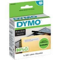 DYMO LW Adressetiketten Authentisch 11352 S0722520 Selbsthaftend Schwarz auf Weiß 25 x 54 mm 500 Etiketten